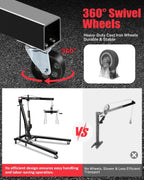 Garvee 2 Ton Hydraulic Folding Shop Crane Engine Hoist With Lever