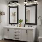 Rectangular Wall Mirror With Wood Frame, 18 x 26 in, 22 x 30 in, 24 x 36 in, or 40 x 26 in - Multiple Sizes