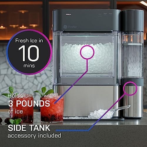 GE Profile Opal 2.0 XL Countertop Nugget Ice Maker, 1 Gallon Tank, 38 Lbs In 24 Hours - XPIOX3SCSS