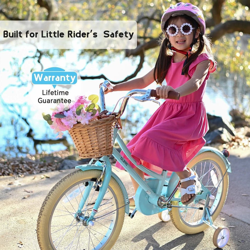 Glerc Girls' Kids' Bike, 12 inch, Pink, Ages 2-4 Years - Little Molly