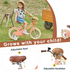 Glerc Girls' Kids' Bike, 12 inch, Pink, Ages 2-4 Years - Little Molly
