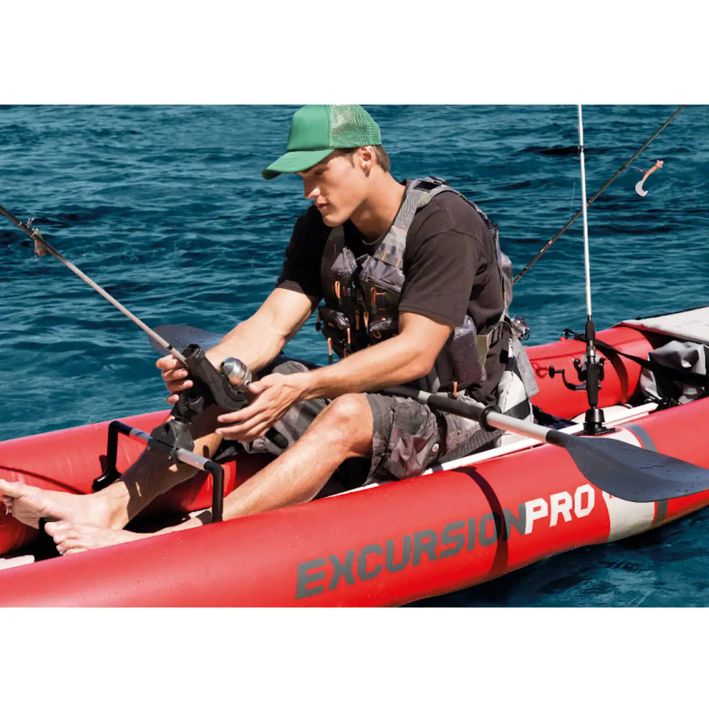Intex Excursion Pro And Explorer K2 2-Person Inflatable Kayak Bundle With Oars And Pump