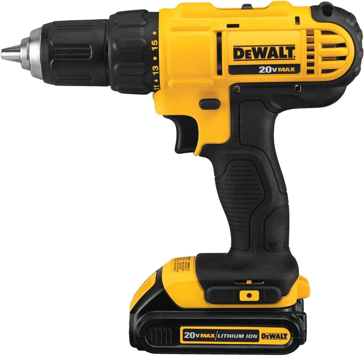 20V MAX Cordless Drill And Impact Driver Power Tool Combo Kit With 2 Batteries And Charger