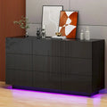 9-Drawer Storage Dresser Cabinet With Light, 15.7 W x 55.1 L x 30.3 H