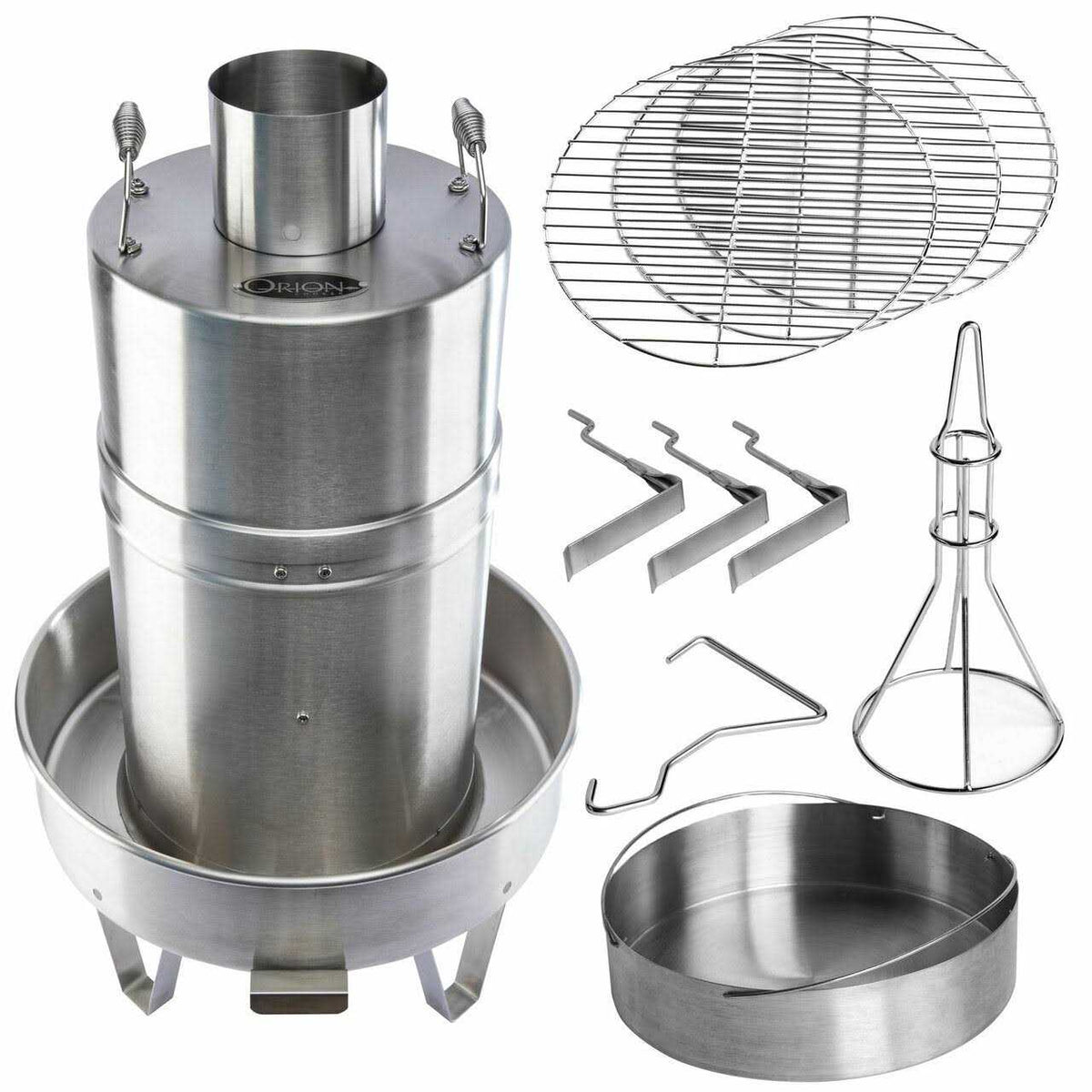 Orion Charcoal Cooker - Stainless Steel, 3 Cooking Grates