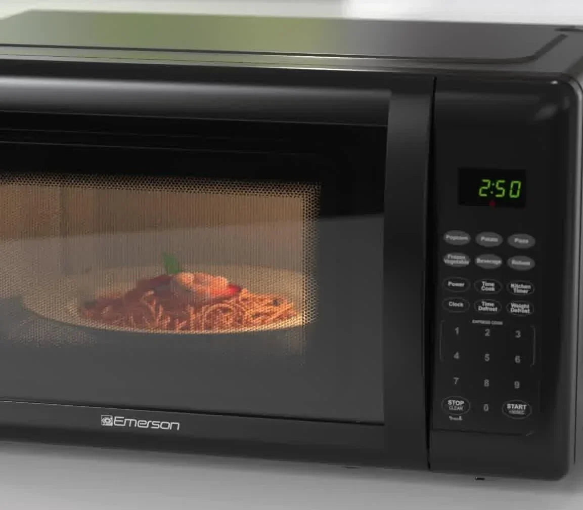 Compact Countertop Microwave Oven, 0.7 Cu. Ft., 700W, Black