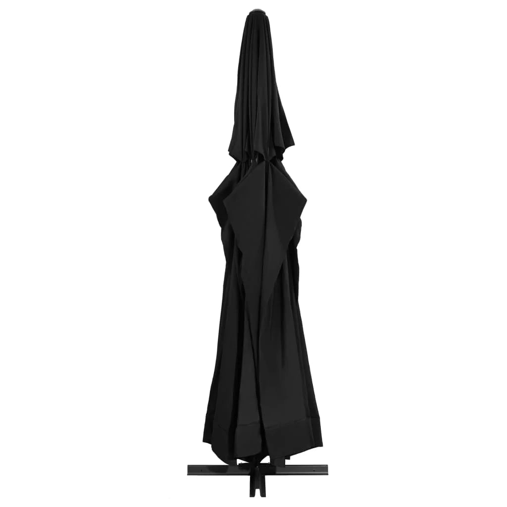 vidaXL Garden Parasol, Azure Blue Polyester With PA Coating, 196.9in x 118.1in