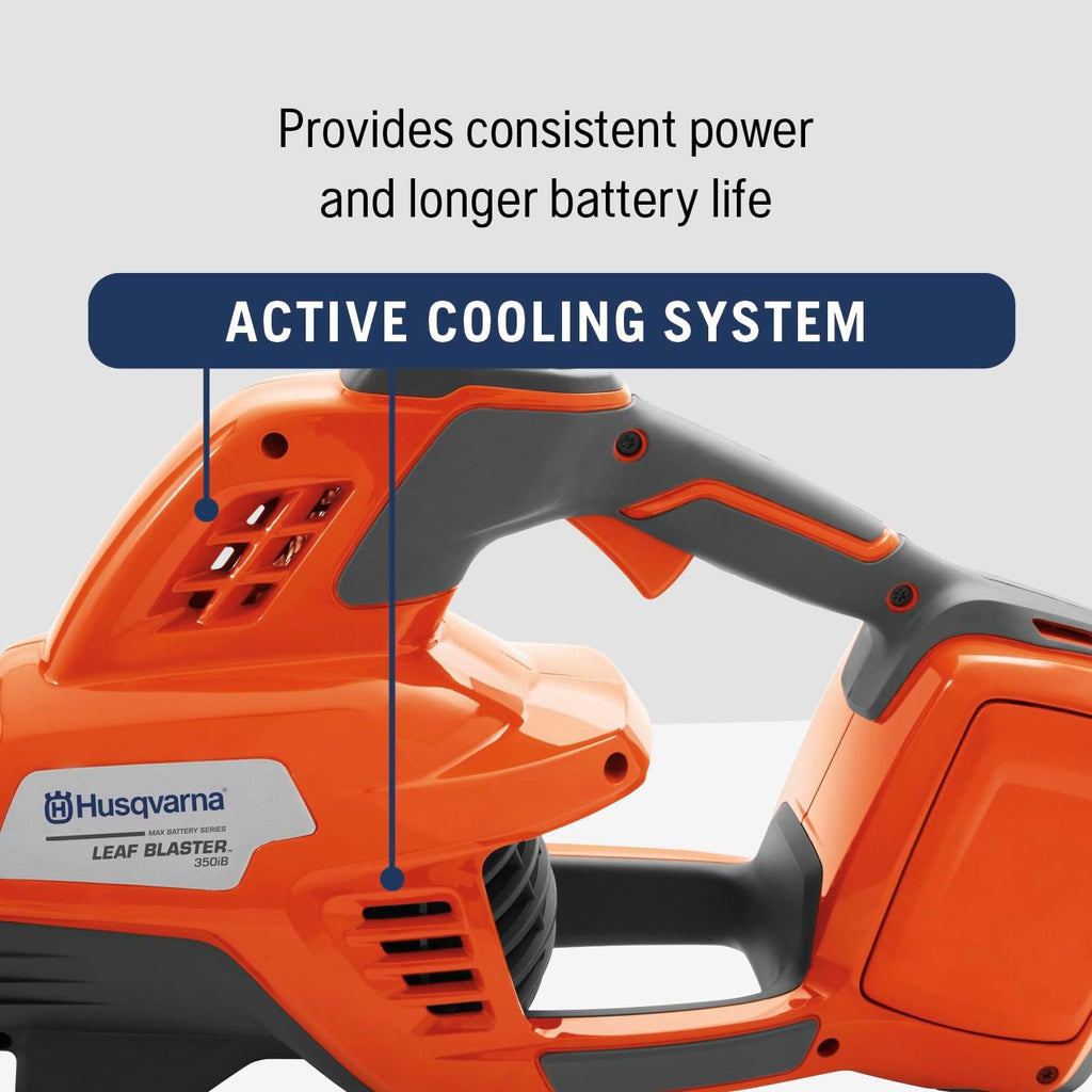 Husqvarna Leaf Blaster 350iB Cordless Leaf Blower 200-MPH 800-CFM 40V 7.5 Ah Battery And Charger - 970569904