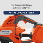 Husqvarna Leaf Blaster 350iB Cordless Leaf Blower 200-MPH 800-CFM 40V 7.5 Ah Battery And Charger - 970569904