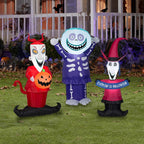 Gemmy Airblown Inflatable Disney Lock, Shock And Barrel Halloween Decoration, 48.03 in x 11.42 in x 23.23 in