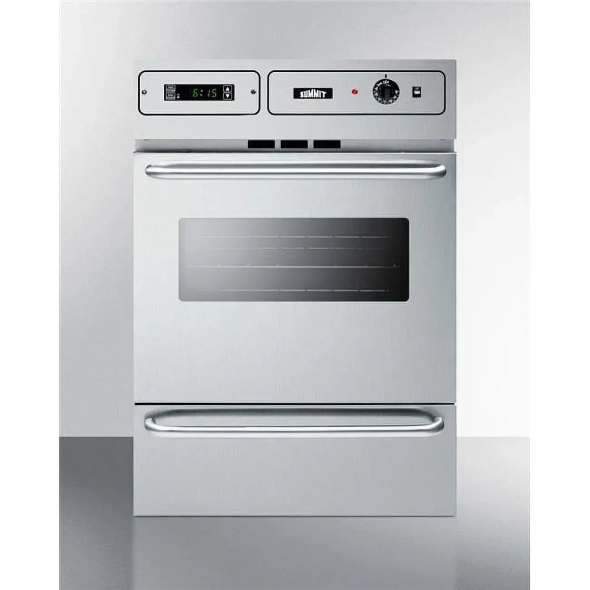 24 in Single Gas Wall Oven - Stainless Steel