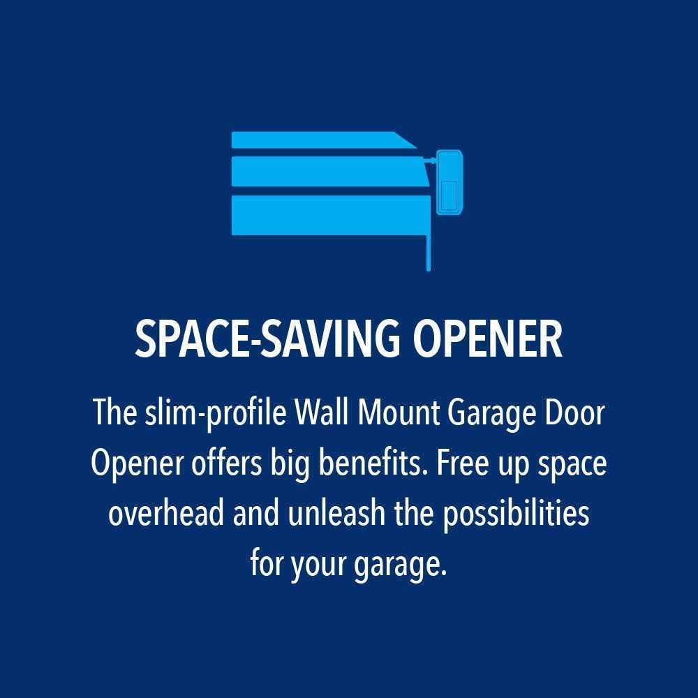 Chamberlain Wall Mounted Ultra Quiet Garage Door Opener With Battery Backup - RJO70