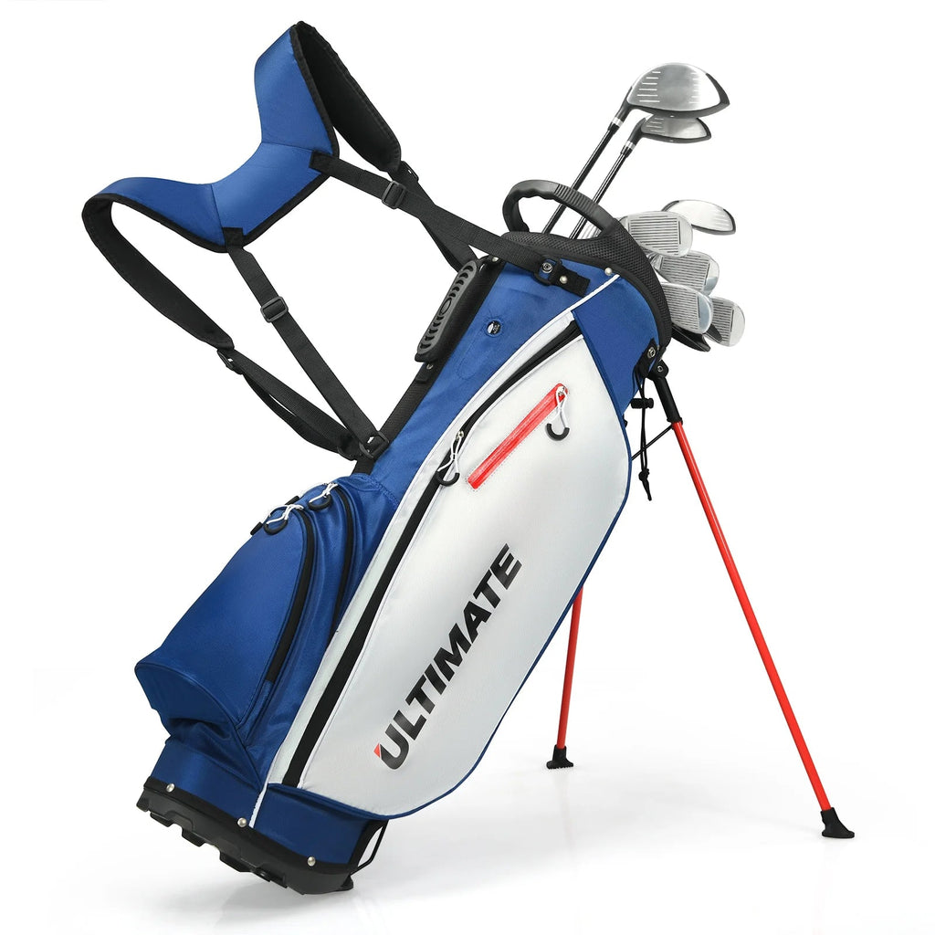 Costway Men's Complete Golf Club Set 10 Pieces With 460cc Alloy Driver