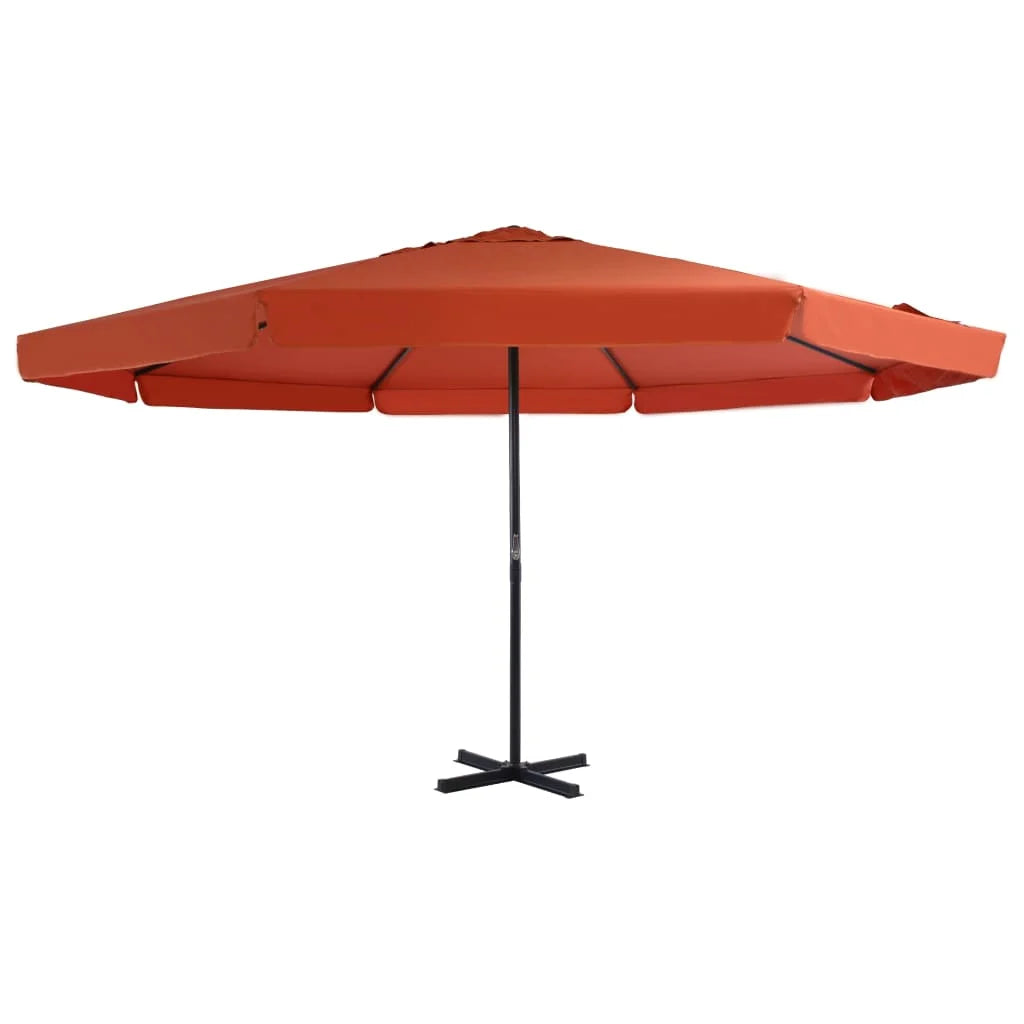vidaXL Garden Parasol, Azure Blue Polyester With PA Coating, 196.9in x 118.1in