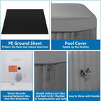 SEGMART Inflatable Hot Tub Spa, 73 inch, 4-6 Person, 130 Jets, 240 Gallon Capacity