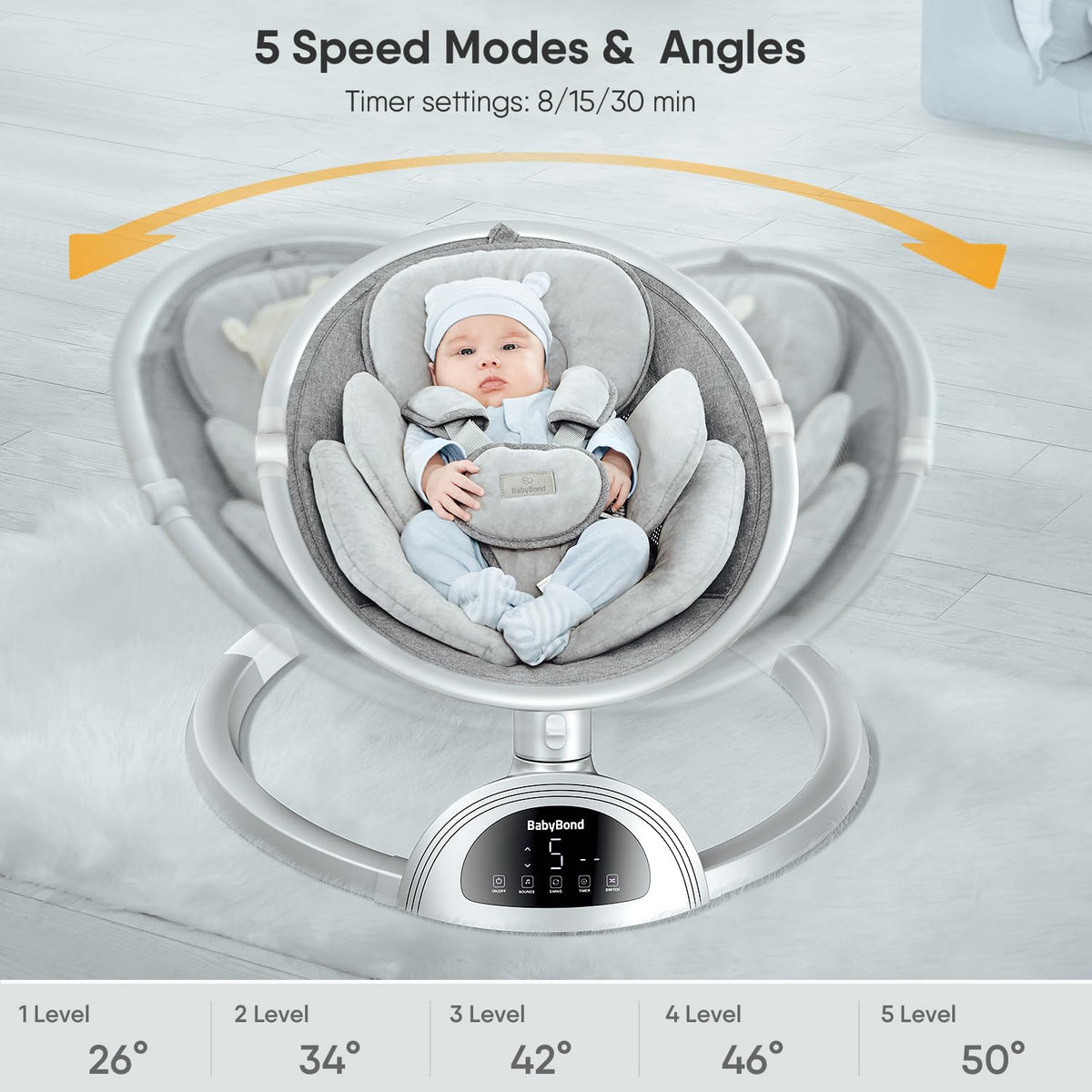 BabyBond Bluetooth Speaker Positions For Infants