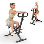 ACE-FIT Foldable Squat Machine With Resistance Bands, 250 LBS, 35.43in L x 22.83in W x 43.70in H