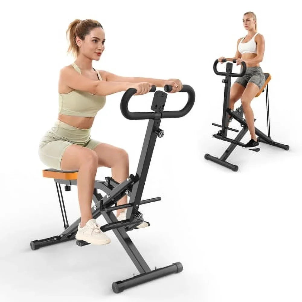 ACE-FIT Foldable Squat Machine With Resistance Bands, 250 LBS, 35.43in L x 22.83in W x 43.70in H