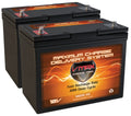 AGM Group 22 Deep Cycle Wheelchair Battery, 12V 60Ah, 2 Pack - VMAXMB96