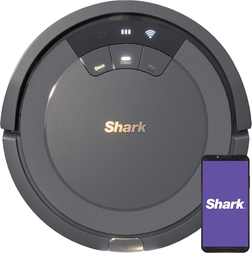 Shark ION Robot Vacuum, Tri-Brush System, WiFi, 120 Min Runtime, Grey - AV753