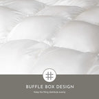 Highland Feather European White Duck Down Comforter, Full, Winter, 725 Fill Power - Tencel Organic Cotton Shell