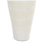 Ceramic Amphora Floor Vase, White, 13in L x 13in W x 30.5in H