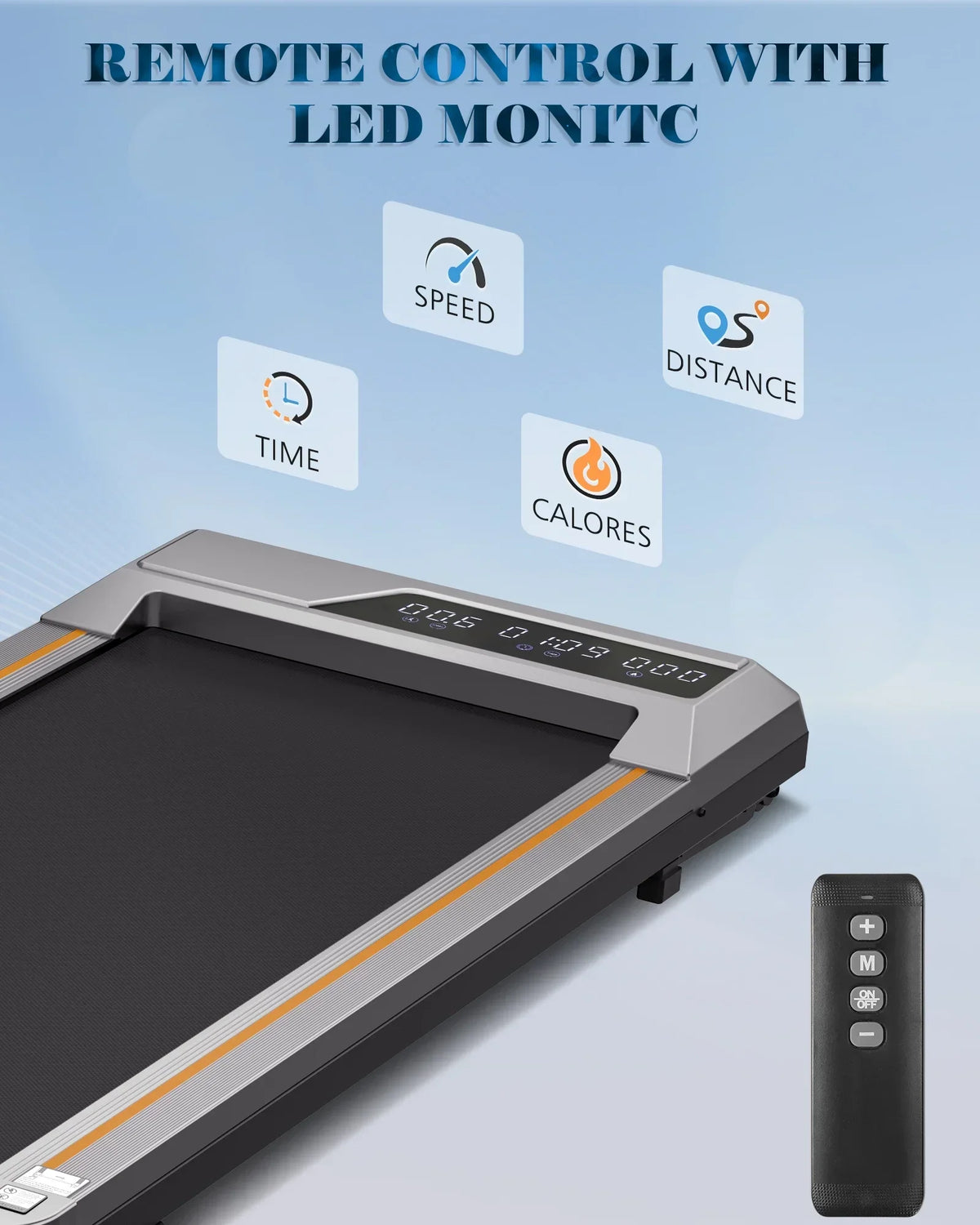 Naipo 2-in-1 Treadmill Walking Pad 2.5HP, 265 lb Capacity - LCD Display