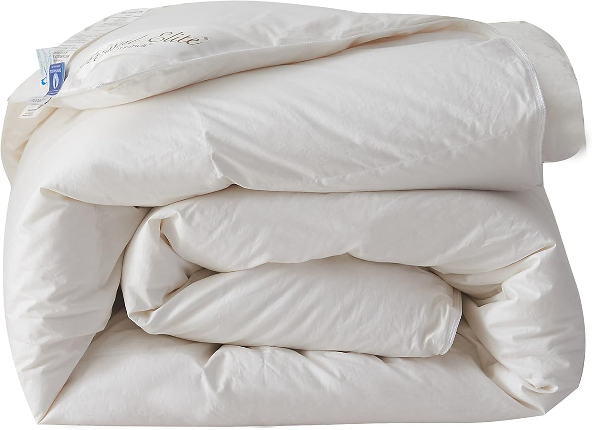 Royal Elite Canadian Down Comforter Queen Size, 88 x 90 inch, 30oz White Down, Cotton Shell