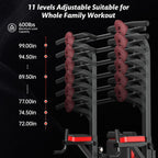 Power Tower Dip Station With Pull-Up Bar, Supine Board, Adjustable