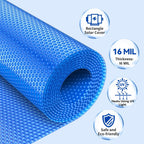 BigXwell 16-Mil Blue Rectangular Solar Pool Cover, 12 x 24 Foot - 1600 Series