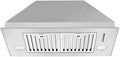 Range Hood 30 inch Built-In Insert Vent Hood, 600 CFM, Stainless Steel