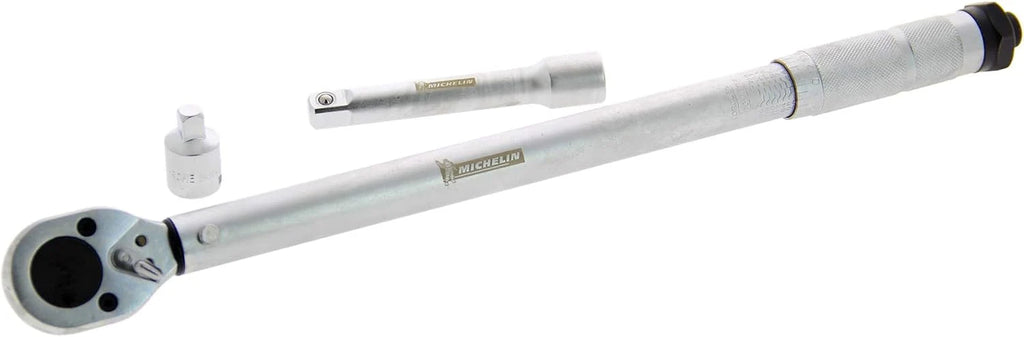 MICHELIN Cric Hydraulique Rouleur 1,8T Et Cle Dynamometrique 1/2 in En Coffret Avec Barre D'extension Et Adaptateur