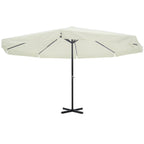 vidaXL Garden Parasol, Azure Blue Polyester With PA Coating, 196.9in x 118.1in
