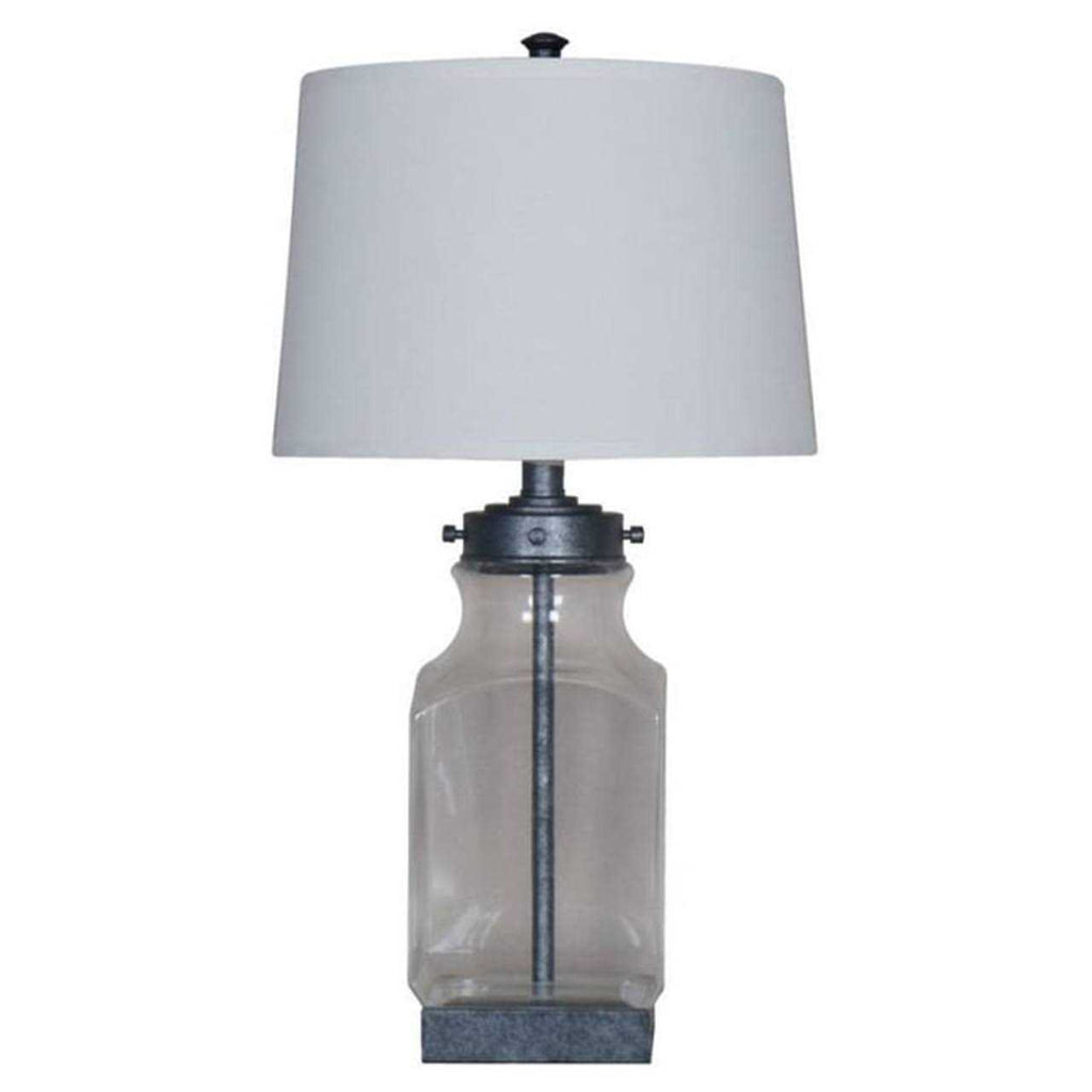Ashley Furniture Table Lamp With Smoky Glass Base - L428034