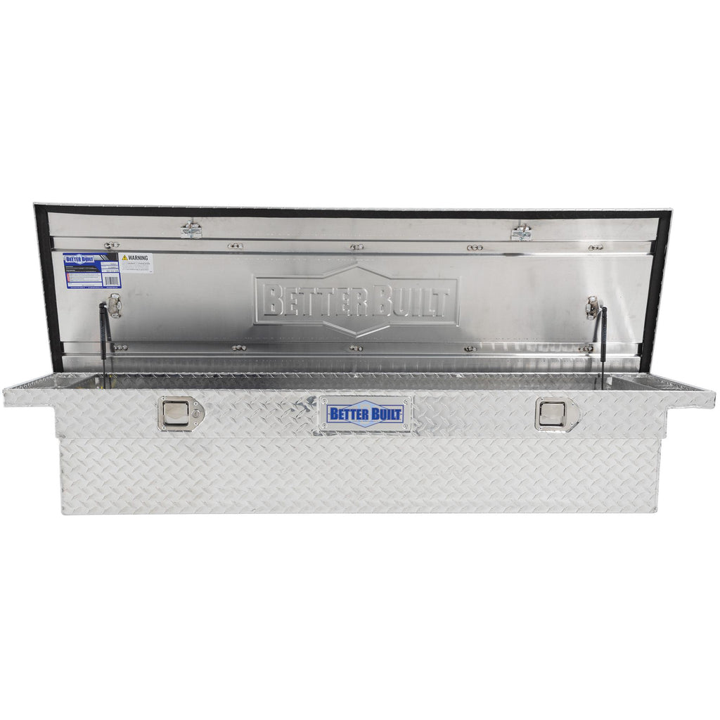 UWS Low Profile Aluminum Truck Tool Box With Stainless Steel Handles - Pickup Bed Storage Chest