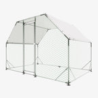 Seizeen Walk-In Chicken Coop Run for 6-8 Chickens, 10FT - Waterproof Galvanized Wire
