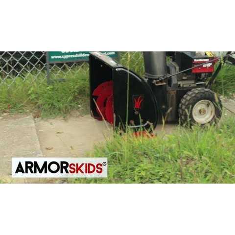 ARMORskids Heavy Duty Snow Blower Skid Shoes, 12 in Runners, 1/4 in Steel - Set of 2