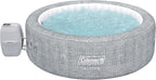 Coleman Inflatable Hot Tub For 5 To 7 People With 180 AirJets, 85 x 85 x 28 Inches, Grey - Sicily AirJet