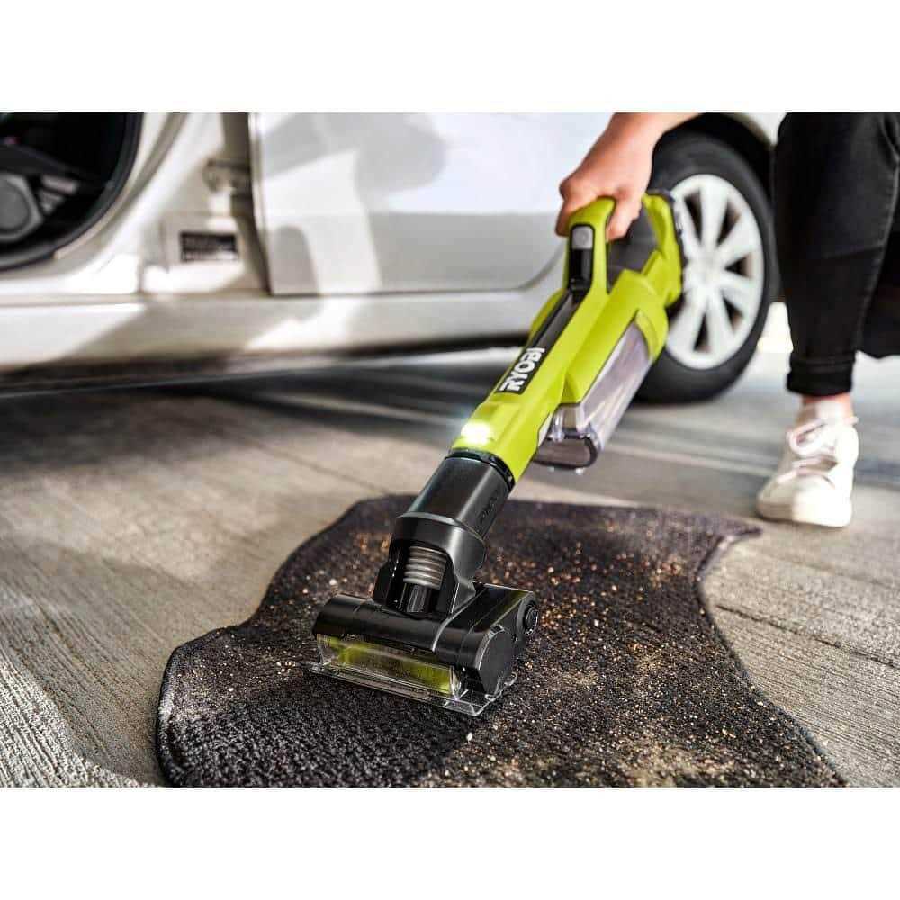 RYOBI ONE+ 18V Cordless Hand Vacuum With Powered Brush Kit With 2.0 Ah