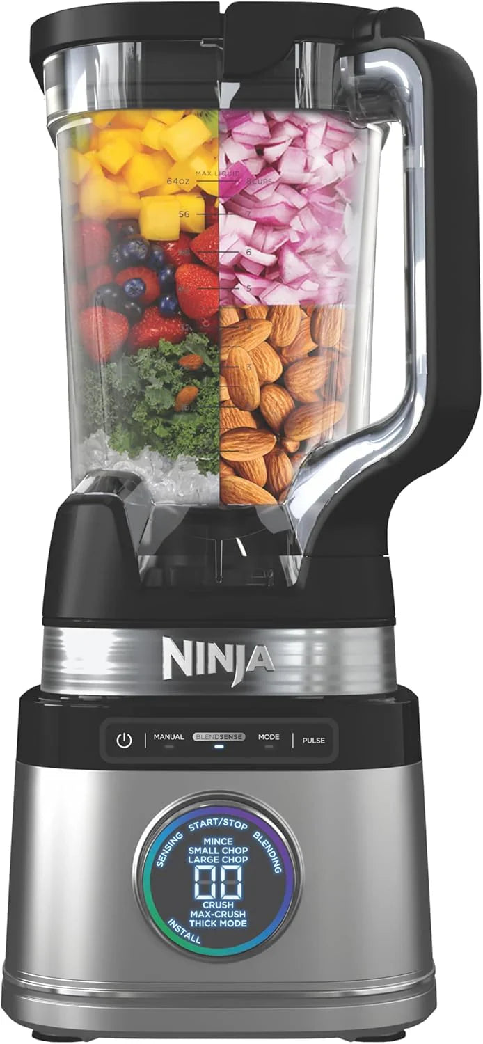 Ninja Blender, Silver, 72 Fluid Ounces, 1800 Peak Watt Motor Base