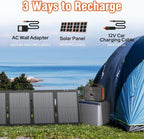 ZeroKor Portable Solar Generator Bundle 300W 280Wh With 60W Solar Panel And 65W Power Bank