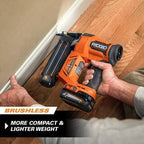 18V Brushless Cordless Brad And Finish Nailer Combo Kit With Battery And Charger