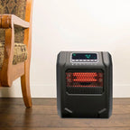Lifesmart Infrared Quartz Space Heater, 4 Element 1500W, Black
