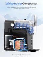 FOHERE 5-in-1 Slushie Machine, 48 fl oz, Self-Cleaning - Frozen Drink Maker
