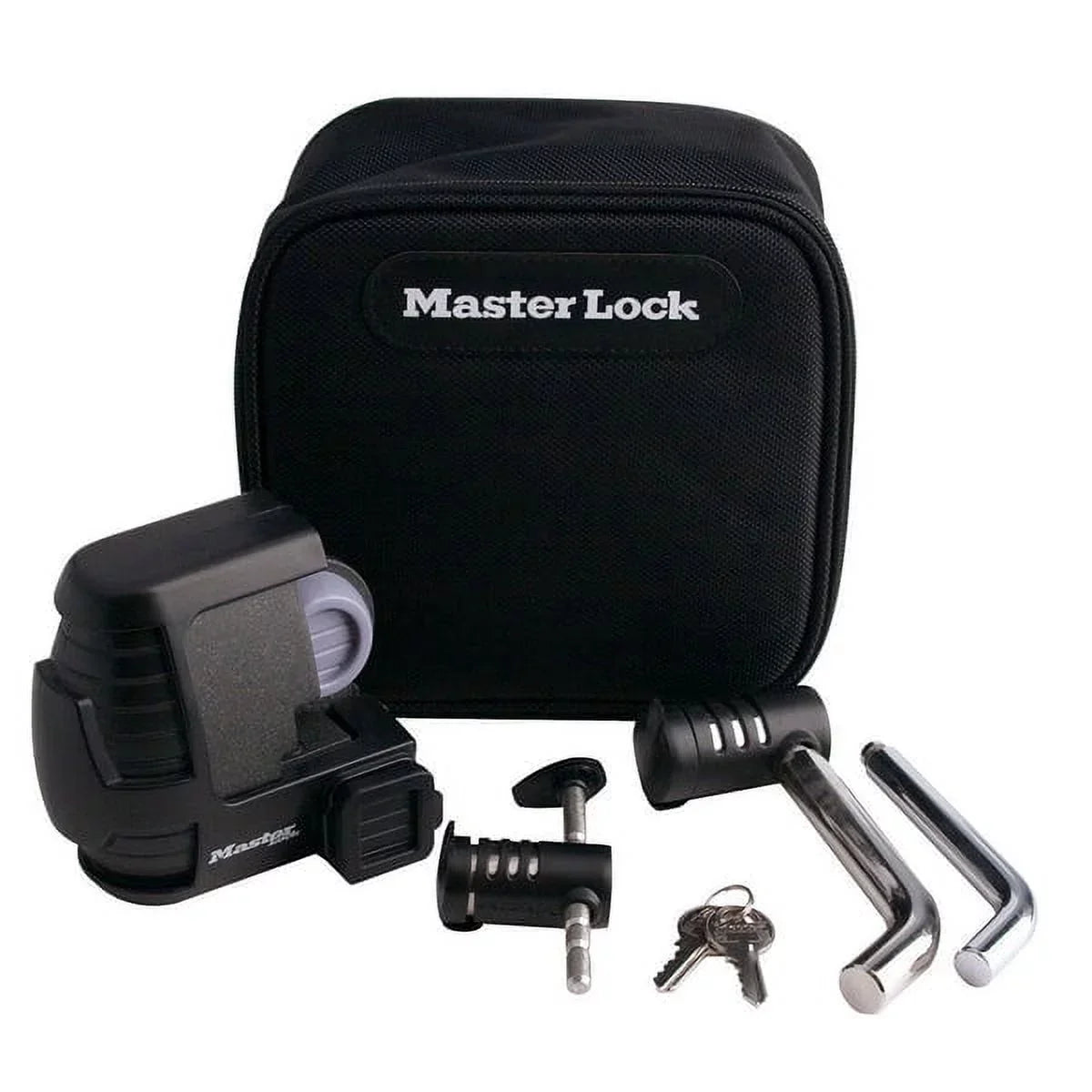 Master Lock Trailer Coupler/Hitch Pin Lock Set, Black, 1 Pc - 3794DAT