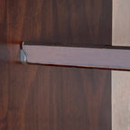 3-Door Solid Wood Wardrobe Armoire With 2 Drawers - 72in H x 45.8in W x 20.75in D