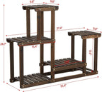 Wooden Plant Display Stand - Fir Wood