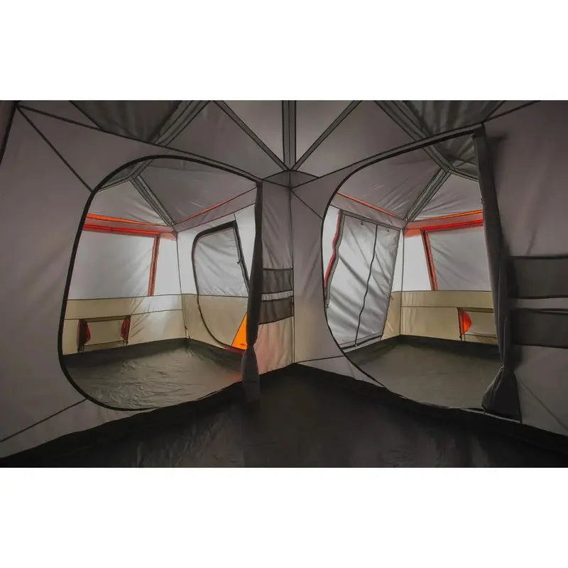 Ozark Trail 12-Person 3-Room L-Shaped Instant Cabin Tent, 16 x 16 Feet - WMT-161682B