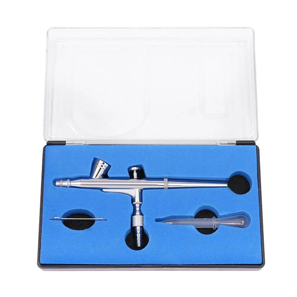 Airbrush Spray Booth Kit With LED Light, Filter Hose And Spray Guns For Model Painting