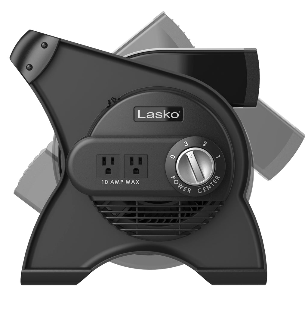 Lasko Pivoting Pro 12in 3-Speed Blower Fan, 289 CFM, Black - U12104